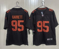 Mens Cleveland Browns #95 Myles Garrett Nike Brown Alternate Player Vapor Limited Jersey