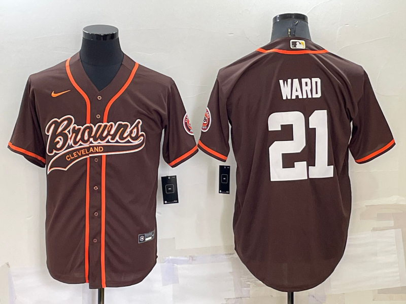 Men’s Cleveland Browns Denzel Ward #21 Brown Jersey Joint Edition