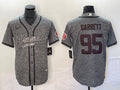 Men’s Cleveland Browns Myles Garrett #95 Gray Jersey Joint Edition