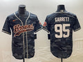 Men’s Cleveland Browns Myles Garrett #95 Grey Camouflage Jersey Joint Edition