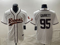 Men’s Cleveland Browns Myles Garrett #95 White Jersey Joint Edition