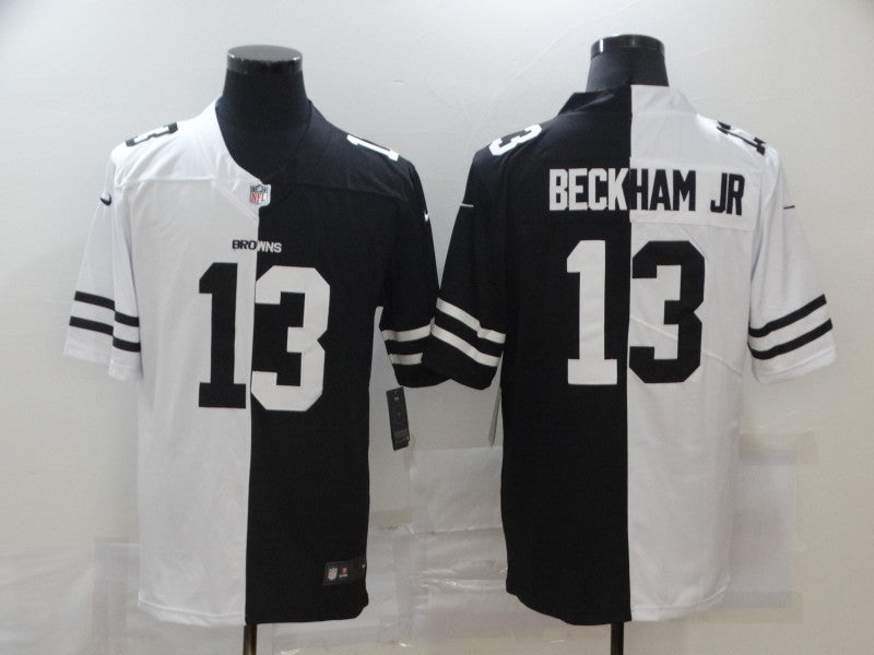 Men’s Cleveland Browns Odell Beckham Jr. #13 Black/White Jersey