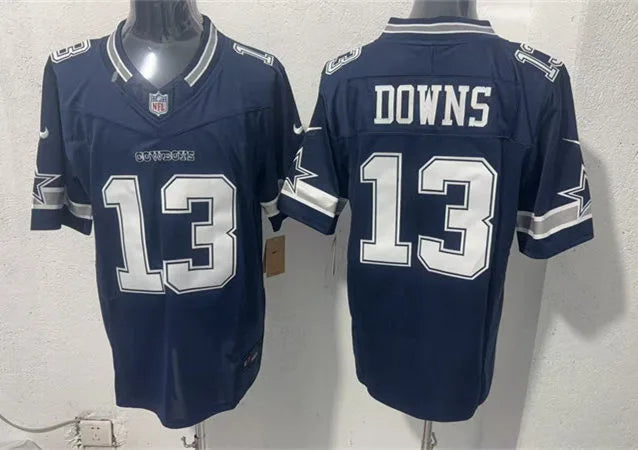 Mens Dallas Cowboys #13 Caleb Downs Nike Navy Vapor F.U.S.E. Limited Jersey