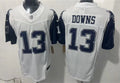 Mens Dallas Cowboys #13 Caleb Downs Nike White Color Rush Vapor F.U.S.E. Limited Jersey