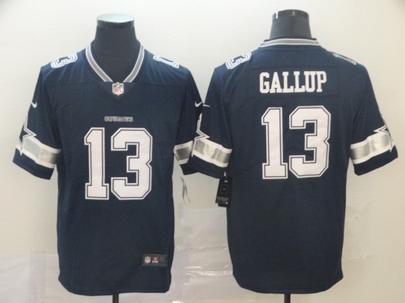 Men’s Dallas Cowboys #13 Michael Gallup Nike Navy Team Color Untouchable Limited Jersey