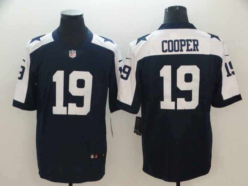 Men’s Dallas Cowboys #19 Amari Cooper Nike Navy Alternate Vapor Limited Jersey