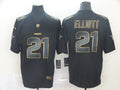 Men’s Dallas Cowboys #21 Ezekiel Elliott Black Authentic Jersey