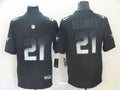 Men’s Dallas Cowboys #21 Ezekiel Elliott Black Authentic Jersey