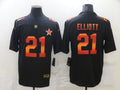 Men’s Dallas Cowboys #21 Ezekiel Elliott Black Jersey