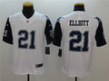 Men’s Dallas Cowboys #21 Ezekiel Elliott Nike White Color Rush Legend Player Jersey