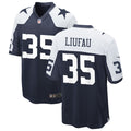 Mens Dallas Cowboys #35 Marist Liufau Nike Navy Alternate Vapor F.U.S.E. Limited Jersey