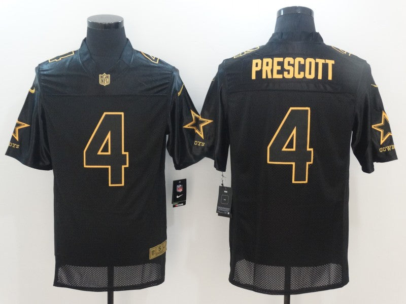 Men’s Dallas Cowboys #4 Dak Prescott Black Alternate Jersey
