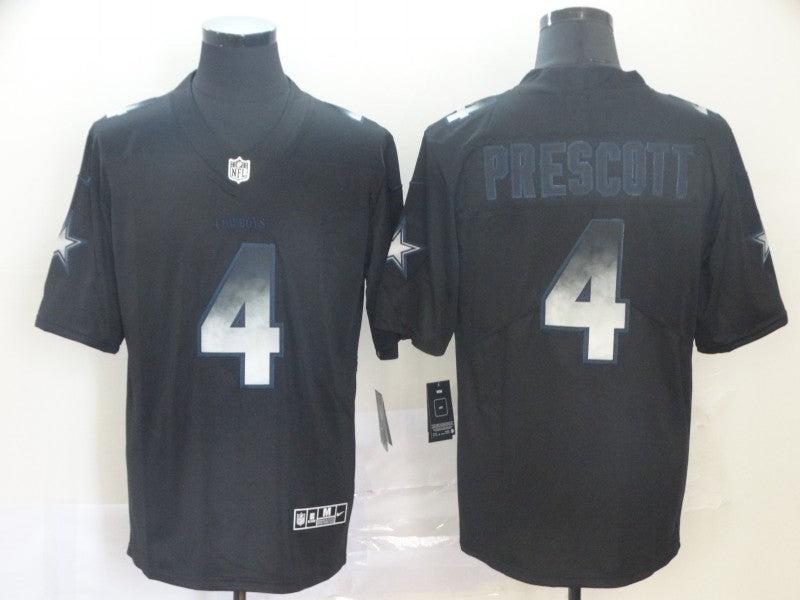Men’s Dallas Cowboys #4 Dak Prescott Black Authentic Jersey