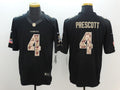 Men’s Dallas Cowboys #4 Dak Prescott Black Tame Jersey