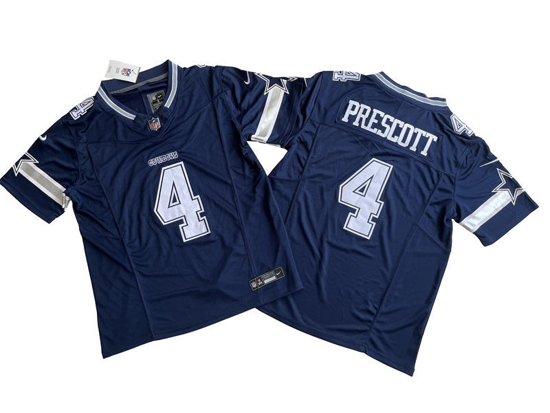 Men’s Dallas Cowboys #4 Dak Prescott Nike 2023 Navy Vapor F.U.S.E. Limited Jersey