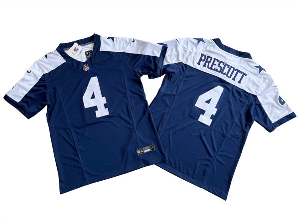 Men’s Dallas Cowboys #4 Dak Prescott Nike Navy Alternate 2023 F.U.S.E. Vapor Limited Jersey