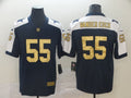 Men’s Dallas Cowboys #55 Leighton Vander Esch Nike Navy Gold Retro Football Jersey