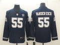 Men’s Dallas Cowboys #55 Leighton Vander Esch Teams Nike Therma Long Sleeve Jersey