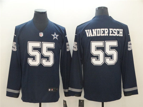 Men’s Dallas Cowboys #55 Leighton Vander Esch Teams Nike Therma Long Sleeve Jersey