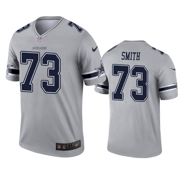 Men’s Dallas Cowboys #73 Tyler Smith Nike Silver Inverted Legend Jersey