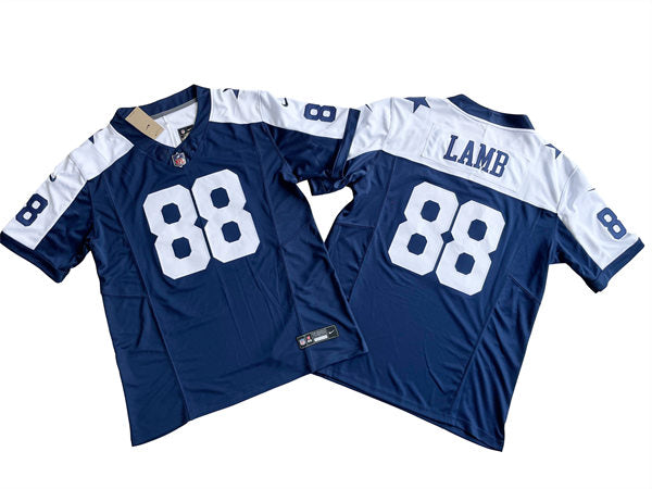 Men’s Dallas Cowboys #88 CeeDee Lamb Nike Navy Alternate 2023 F.U.S.E. Vapor Limited Jersey