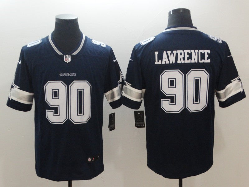 Men’s Dallas Cowboys #90 Demarcus Lawrence Nike Navy Team Color Untouchable Limited Jersey