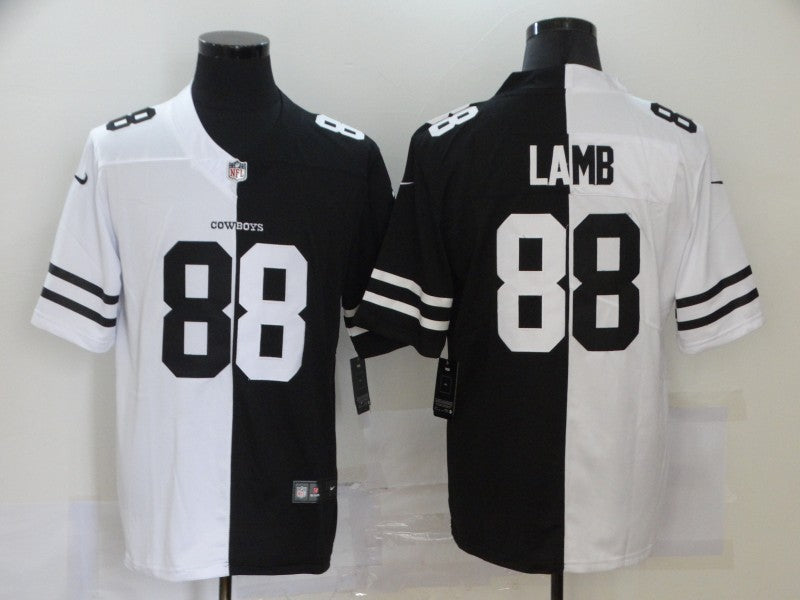 Men’s Dallas Cowboys CeeDee Lamb #88 Black/White Jersey