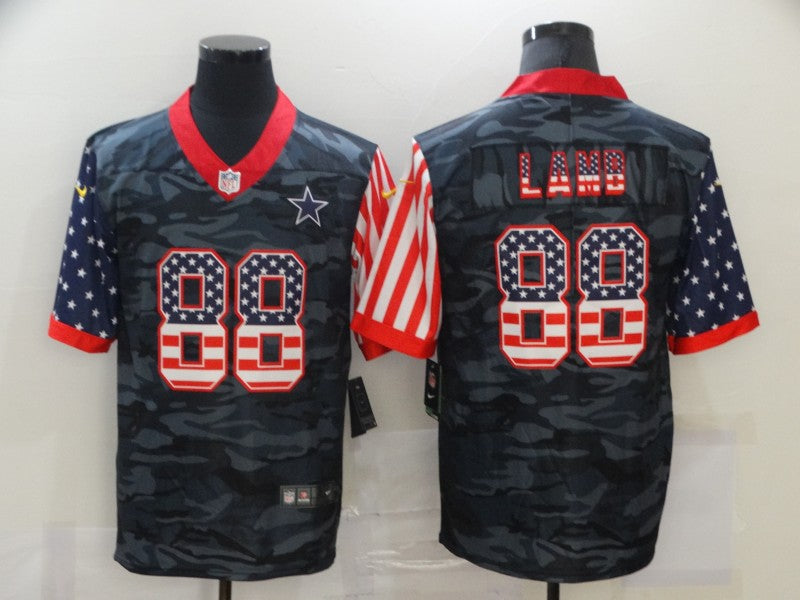 Men’s Dallas Cowboys CeeDee Lamb #88 Gray Camouflage Jersey