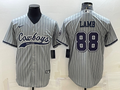 Men’s Dallas Cowboys CeeDee Lamb #88 Gray Jersey Joint Edition