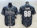 Men’s Dallas Cowboys CeeDee Lamb #88 Grey Camouflage Jersey Joint Edition