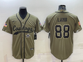 Men’s Dallas Cowboys CeeDee Lamb #88 Olive 2022 Salute To Service Limited Jersey Joint Edition