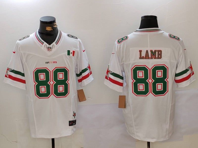 Men’s Dallas Cowboys CeeDee Lamb #88 White Vapor F.U.S.E. Limited Jersey