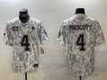 Men’s Dallas Cowboys Dak Prescott #4 Arctic Camo 2024 Salute to Service Limited Jersey