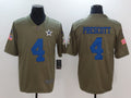 Men’s Dallas Cowboys Dak Prescott #4 Brown Authentic Jersey