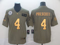 Men’s Dallas Cowboys Dak Prescott #4 Brown Jersey