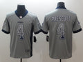 Men’s Dallas Cowboys Dak Prescott #4 Gray Authentic Jersey