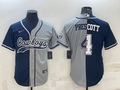 Men’s Dallas Cowboys Dak Prescott #4 Navy/Gray Jersey Joint Edition