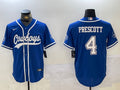 Men’s Dallas Cowboys Dak Prescott #4 Royal Jersey