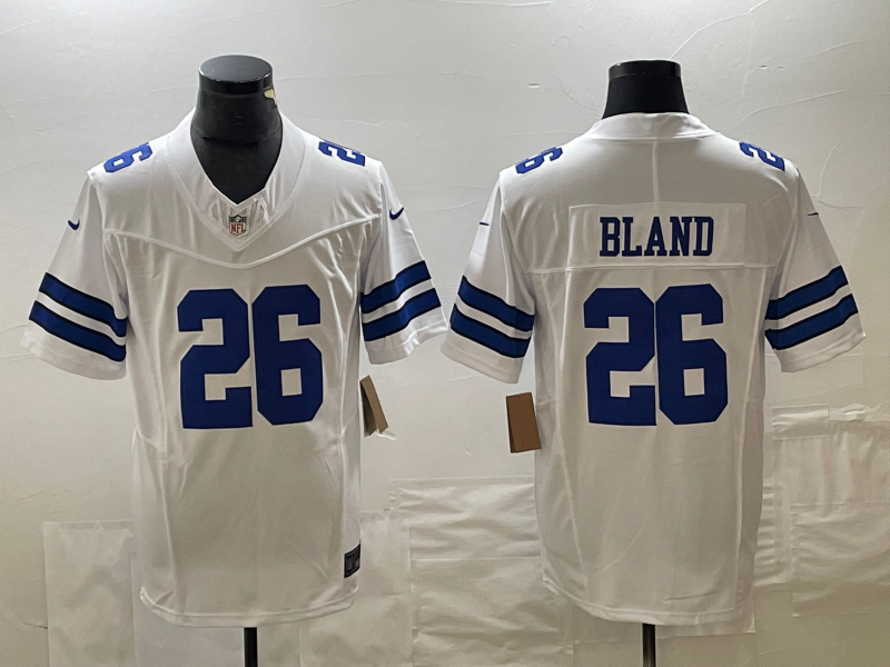 Men’s Dallas Cowboys DaRon Bland #26 White Jersey