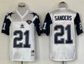 Men’s Dallas Cowboys Deion Sanders Mitchell & Ness White Legacy Jersey