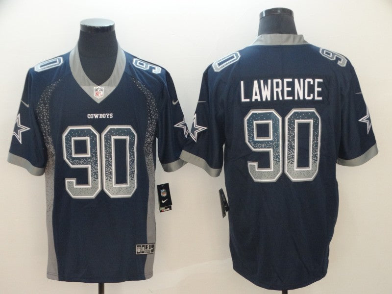 Men’s Dallas Cowboys DeMarcus Lawrence #90 Navy Jersey