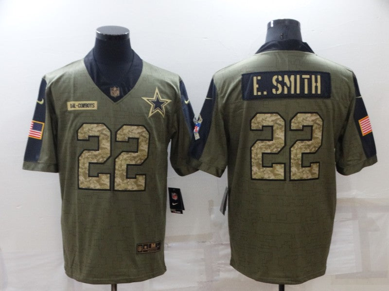 Men’s Dallas Cowboys Emmitt Smith #22 Brown Jersey