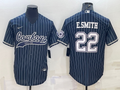 Men’s Dallas Cowboys Emmitt Smith #22 Navy Jersey Joint Edition