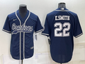 Men’s Dallas Cowboys Emmitt Smith #22 Navy Jersey Joint Edition