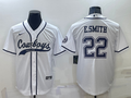 Men’s Dallas Cowboys Emmitt Smith #22 White Jersey Joint Edition