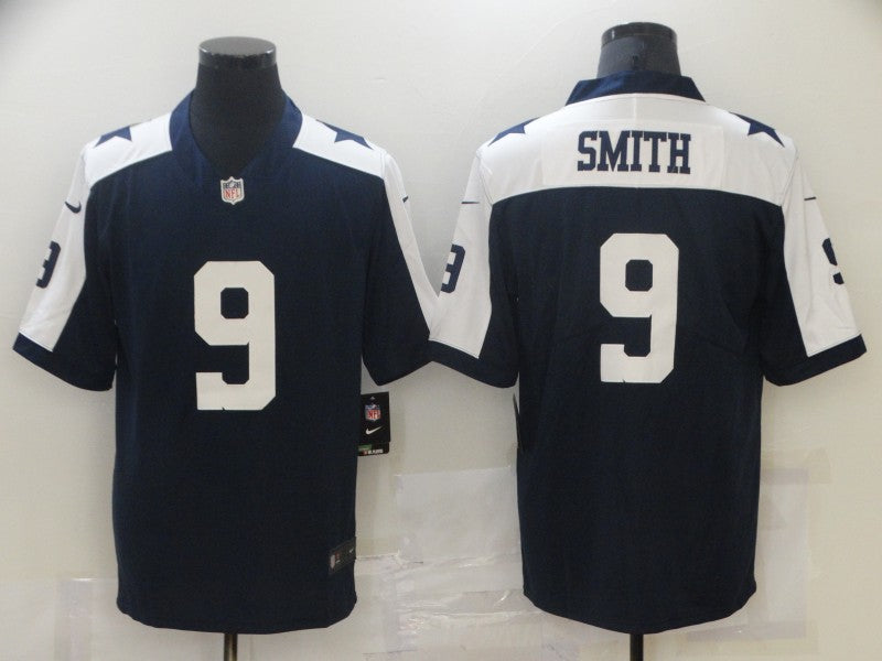 Men’s Dallas Cowboys Emmitt Smith #9 Navy Jersey