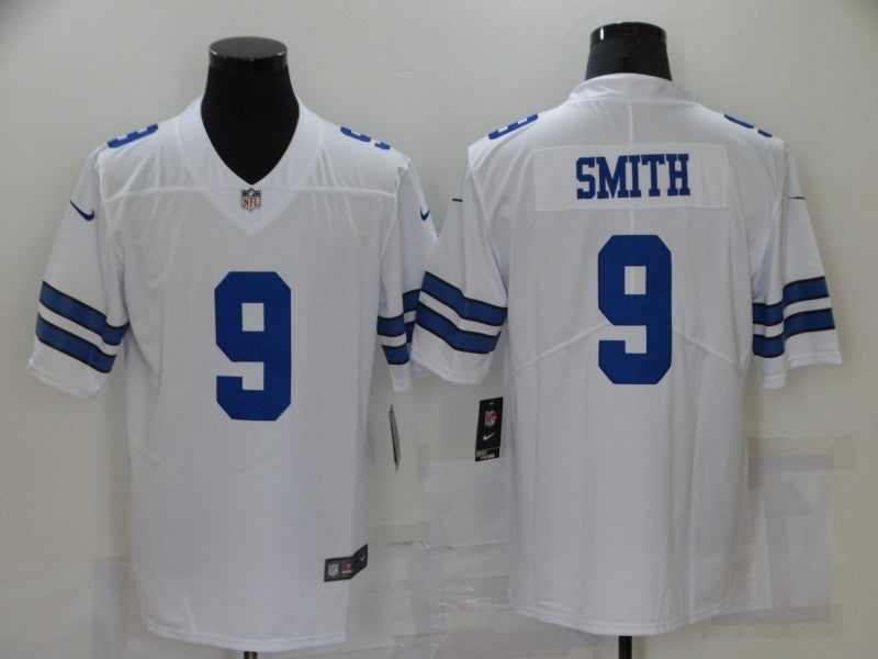 Men’s Dallas Cowboys Emmitt Smith #9 White Jersey