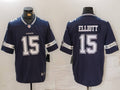 Men’s Dallas Cowboys Ezekiel Elliott #15 Navy Jersey
