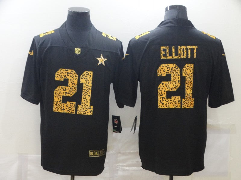 Men’s Dallas Cowboys Ezekiel Elliott #21 Black Jersey