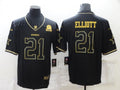 Men’s Dallas Cowboys Ezekiel Elliott #21 Black Jersey